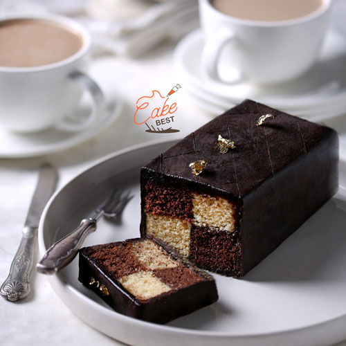 کیک بتنبرگ ساده شکلاتی